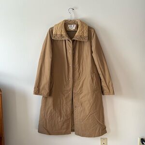 GRAND TIER CAMEL COLORED TRENCH COAT SMALL